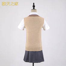 Load image into Gallery viewer, Yafu Home Cannon Sister Cosplay Yuban Meiqin Cos Full Set Bai Jing Heizi JK Sweater Skirts Full Set School Uniform
