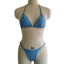 Load image into Gallery viewer, 2023 New Fashion Fancy Separates Swimsuit Female Small Chest Thin T-Back Vacation Sexy Bikini Swimsuit
