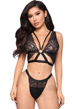 Load image into Gallery viewer, Foreign trade supply European and American new sexy lingerie sexy three-point hollow sexy suit
