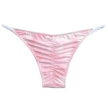 Load image into Gallery viewer, New Super Sexy Girls T-Back Bikini Pants Printed Back Pleating Single Super Small Cute Swimming Sea
