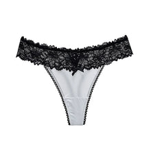 Load image into Gallery viewer, Sexy Lace Ice Silk Sexy Hollow Panties Sexy Ladies Thong
