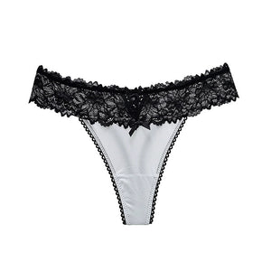 Sexy Lace Ice Silk Sexy Hollow Panties Sexy Ladies Thong
