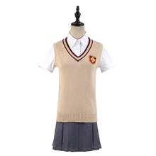 Load image into Gallery viewer, Yafu Home Cannon Sister Cosplay Yuban Meiqin Cos Full Set Bai Jing Heizi JK Sweater Skirts Full Set School Uniform
