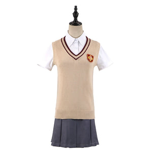Yafu Home Cannon Sister Cosplay Yuban Meiqin Cos Full Set Bai Jing Heizi JK Sweater Skirts Full Set School Uniform