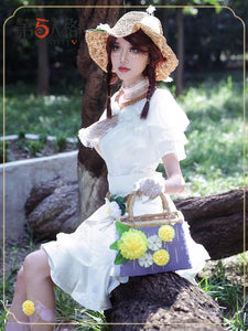 Gardener and Other Wind Coming Cos Costume Wig Hat Toolbox Student Dress Identity V Cosplay Suit Female