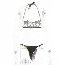 Load image into Gallery viewer, Foreign trade supply European and American new sexy lingerie sexy three-point bow women's sexy lingerie suit

