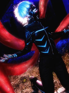 Tokyo Ghouls Ghoul Cosplay Suit Men and Women Can Wear Kaneki Ken Full Set Mask/Wig Suit Anime Cos