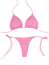 Load image into Gallery viewer, European and American New Bikinis Solid Lace-up Thong Hot Sale Multi-Color Sexy Swimsuit Women Split Bikini
