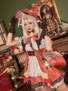 Original God Cos Koli Witch New Skin Qi Flower Star Candle Little Devil Cosplay Suit Anime Game C Suit Full Set