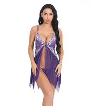 Load image into Gallery viewer, Foreign Trade Supply European and American New Sexy Lingerie Sexy Women's Lace Mesh Sexy Suspender Skirt Home Wear
