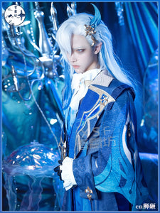 Snow Frost Fang Original God Navilette Cos Costume Fengdan Series Full Set Cosplay Anime Game Clothing Men