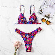 Load image into Gallery viewer, Women&#39;s Swimsuit 2023 New Fashion Sexy Bikini Small Size Sexy T-Back Hot Spring Skirt Three-Piece Swimsuit
