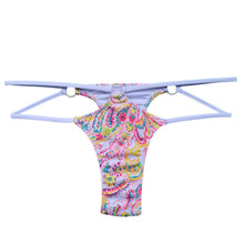 Load image into Gallery viewer, New Style Fashion Super Sexy Cross T-Back Bikini Pants Double Straps Tension Adjustment Bikini Swimming Trunks

