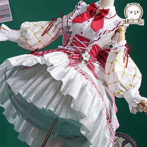 Jiangnan Meow Hatsune Future 15 Th Anniversary Cosplay Full Set of C Clothes Cute Strawberry Lolita Set