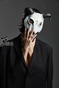 Swallowtail Butterfly Men's Female Ram Full Face Punk Cosplay Mask Modeling Stage Trending on TikTok 910000 Holy Day