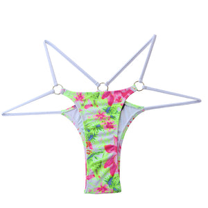 New Style Fashion Super Sexy Cross T-Back Bikini Pants Double Straps Tension Adjustment Bikini Swimming Trunks