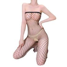 Load image into Gallery viewer, Sexy sexy lingerie one-piece wrapped chest mesh clothes free off open adult big eye pajamas fishnet socks pure desire silk stockings Sao
