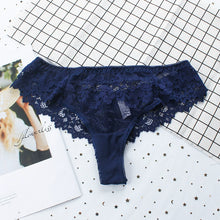 Load image into Gallery viewer, Lace Thong Women Panties Sexy Transparent Underwear Lingere
