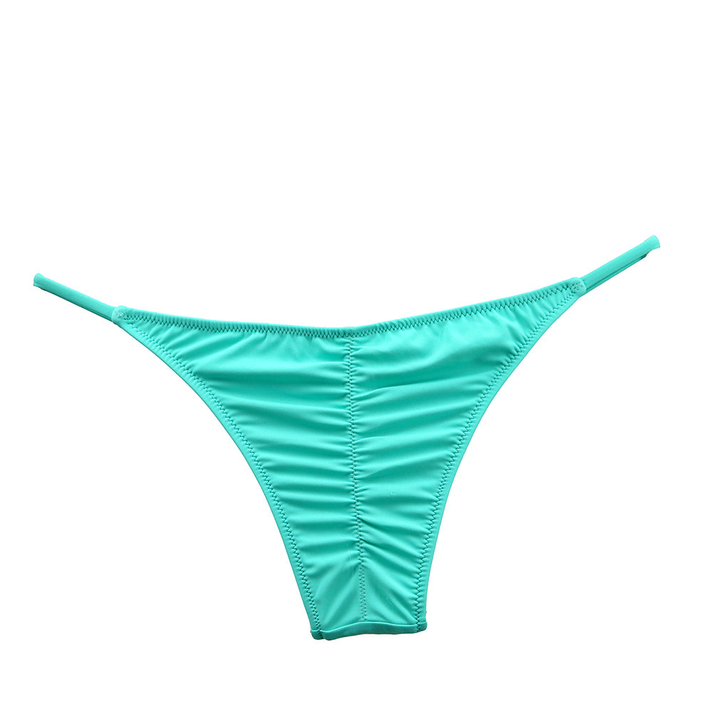 New Super Sexy Girls T-Back Bikini Pants Printed Back Pleating Single Super Small Cute Swimming Sea