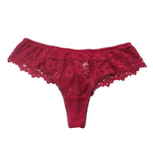 Load image into Gallery viewer, Lace Thong Women Panties Sexy Transparent Underwear Lingere
