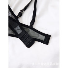 Load image into Gallery viewer, Y cross-border Europe and the United States new sexy lingerie sexy ladies mesh black perspective sexy suit wholesale 23129
