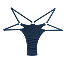 Load image into Gallery viewer, New Style Fashion Super Sexy Cross T-Back Bikini Pants Double Straps Tension Adjustment Bikini Swimming Trunks
