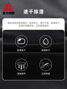 Peak Sports Shorts Men's Summer Ice Silk Men's Casual New Fifth Pants Fitness Training Running Sports Pants