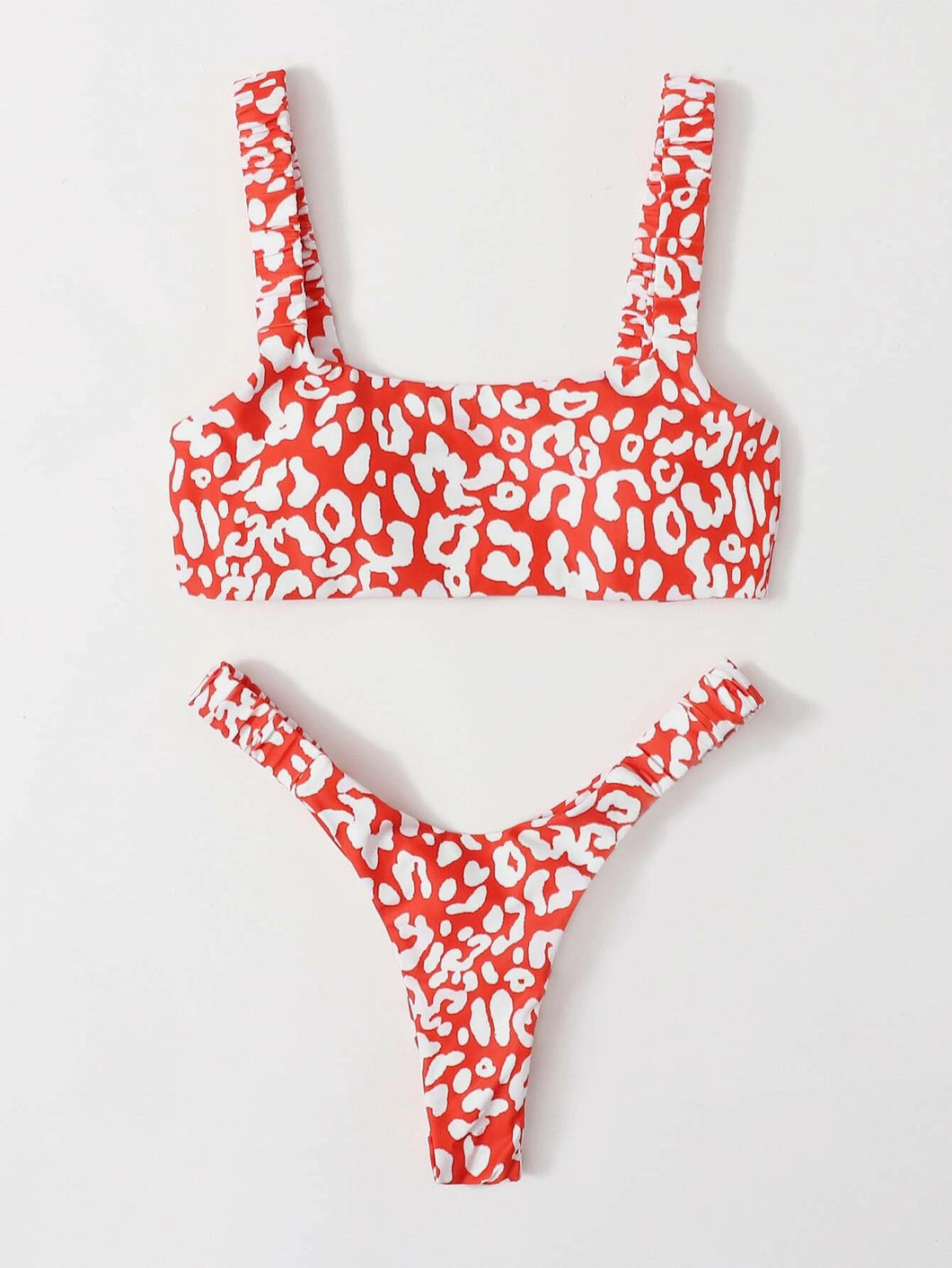 Women Bikini Push Up Padded Thong Swimsuit Cut Bathing Suit