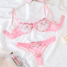 Load image into Gallery viewer, Y cross-border Europe and the United States new sexy lingerie sexy ladies mesh black perspective sexy suit wholesale 23129
