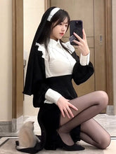 Load image into Gallery viewer, Nun&#39;s Outfit Cos Women&#39;s TikTok Sexy Dress Uniform Cosplay plus Size Cheongsam Gift Halloween Suit
