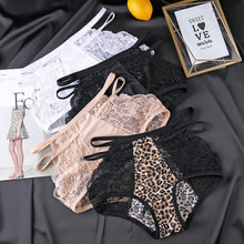 Load image into Gallery viewer, Non-Trace Carry Buttock Lace High Waist Ice Silk Underwear Pants
