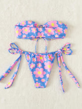 Load image into Gallery viewer, AliExpress Amazon Print Separates Swimsuit Tube Top Bikini Shoelace T-Back Swimsuit Sexy Bikini
