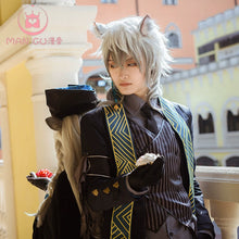 Load image into Gallery viewer, Mangu Ark of Tomorrow Cos Silver Gray COS Costume York&#39;s Cold Wind Bingyuan Messenger New Leather Cosplay Men&#39;s Clothing
