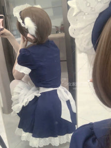 Akihara Japanese Style Maid Costume Cute Two-Dimensional Lolita Maid Suit Cosplay Dress