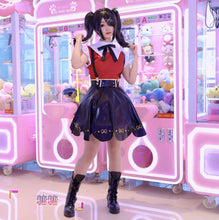 Load image into Gallery viewer, 【Wetrose】In Stock NEEDY GIRL OVERDOSE Amechan K Angel Cosplay Costume Game Seifuku Full Set JK Chou Zetsu Sai Kawa Ten Shi Chan
