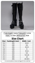 Load image into Gallery viewer, UWOWO Cosplay Shoes Universal Shoes Boots Black Blue White Rose High Tube Boots
