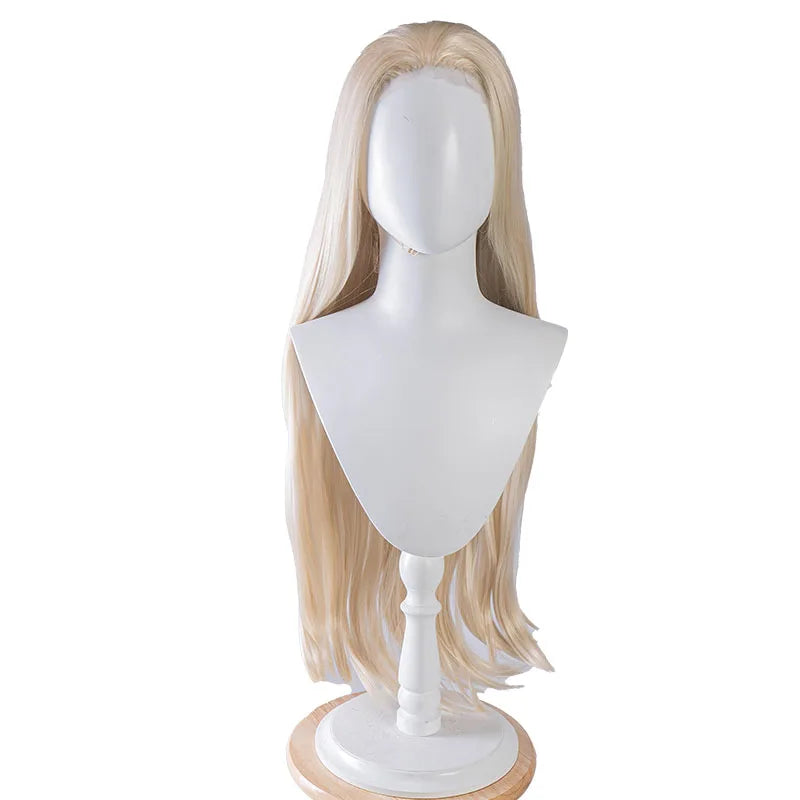 UWOWO Evelynn Wig Game  League of Legends/LOL Coven Evelynn Cosplay Wig Lace wig Lace hair Long Hair Yellow Hair 90CM New Style