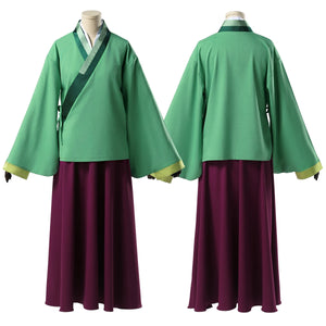 HOLOUN The Apothecary Anime Maomao Cosplay Costume Wig Elastic Skirt Green Top Rose Net Synthetic Fiber Cos Convention Gift