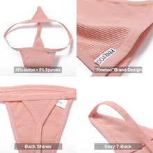 Load image into Gallery viewer, 2PCS/Set Cotton Panties Sexy G-String Women&#39;s Underwear T-Back Lingerie for Female Panties Underpants Briefs Thong Intimates
