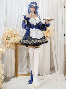 In Stock UWOWO Layla Cosplay Maid Costume Genshin Impact Fanart Cosplay Exclusive Maid Dress Halloween Costume Outfit