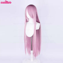 Load image into Gallery viewer, High Quality Anime 100Cm Long Staight Cosplay Wig Black White Red Pink Brown Gold Blue Blonde Purple Heat Resistant Hair Wigs
