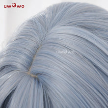 Load image into Gallery viewer, UWOWO Sunday Wig Game Honkai: Star Rail Sunday Cosplay Wig Long hair Grey blue 48cm Wig

