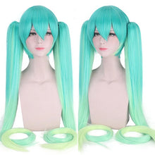 Load image into Gallery viewer, 28 Colors Miku Cosplay Wig Long Heat Resistant Synthetic Hair Clip Ponytails Wigs
