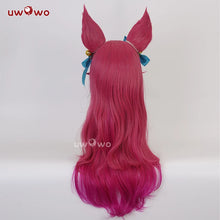 Load image into Gallery viewer, IN STOCK UWOWO League of Legends LOL Spirit Blossom Ahri Foxx Cosplay Wig With Ears Long Hair
