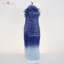 Load image into Gallery viewer, UWOWO Flins Wig Game Genshin impact Flins Cosplay Wig Kyryll Chudomirovich Flins Wig Long Hair Blue Hair Halloween Wig

