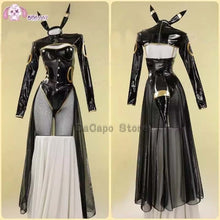 Load image into Gallery viewer, Anime Umbreon Bunny Cosplay Costume Women Kawaii Sexy Leather Bodysuit Socks Hairband Suit Little bee Jumpsuit Halloween Clothes
