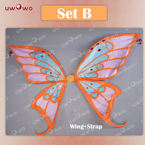 IN STOCK UWOWO Bloomm Enchantixx Season3 Stellaa Cosplay Costume Big Fairy Wings Cosplay Outfit Butterfly Fairy Wing