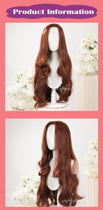 IN STOCK UWOWO Clawdeen Wolff Cosplay Wig Lace Wig Brown 80CM Long Hair Heat Resistant Halloween Cosplay Outfit Wig