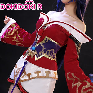 IN STOCK Ahrii Cosplay Costume Game Cosplay【Size XS-2XL】DokiDoki-R Cosplay Costume Ahrii Tails Shoes Plus Size Ahrii Cosplay