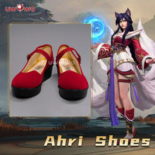 Load image into Gallery viewer, UWOWO League of Legends Ahri Cosplay Shoes LOL Ahri Champion Cosplay Shoes Halloween Costume Accessories Prop Footwear
